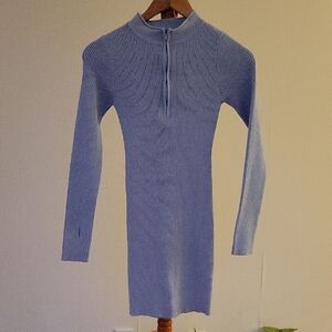 Princess Polly Light Blue Long Sleeve Dress